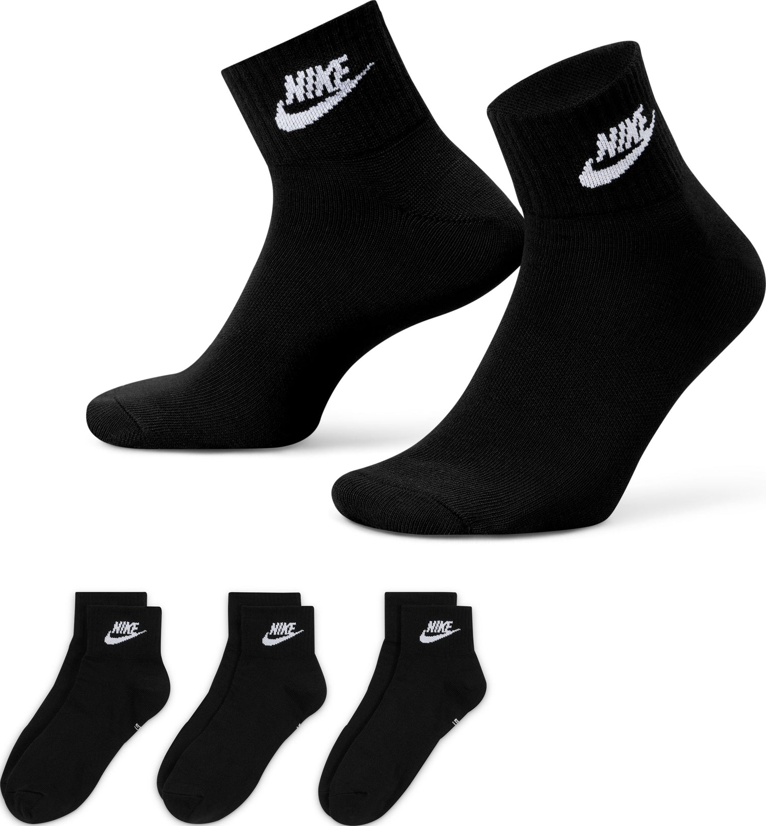 NIKE EVERYDAY ESSENTIAL ANKLE SET X3 MEDIAS