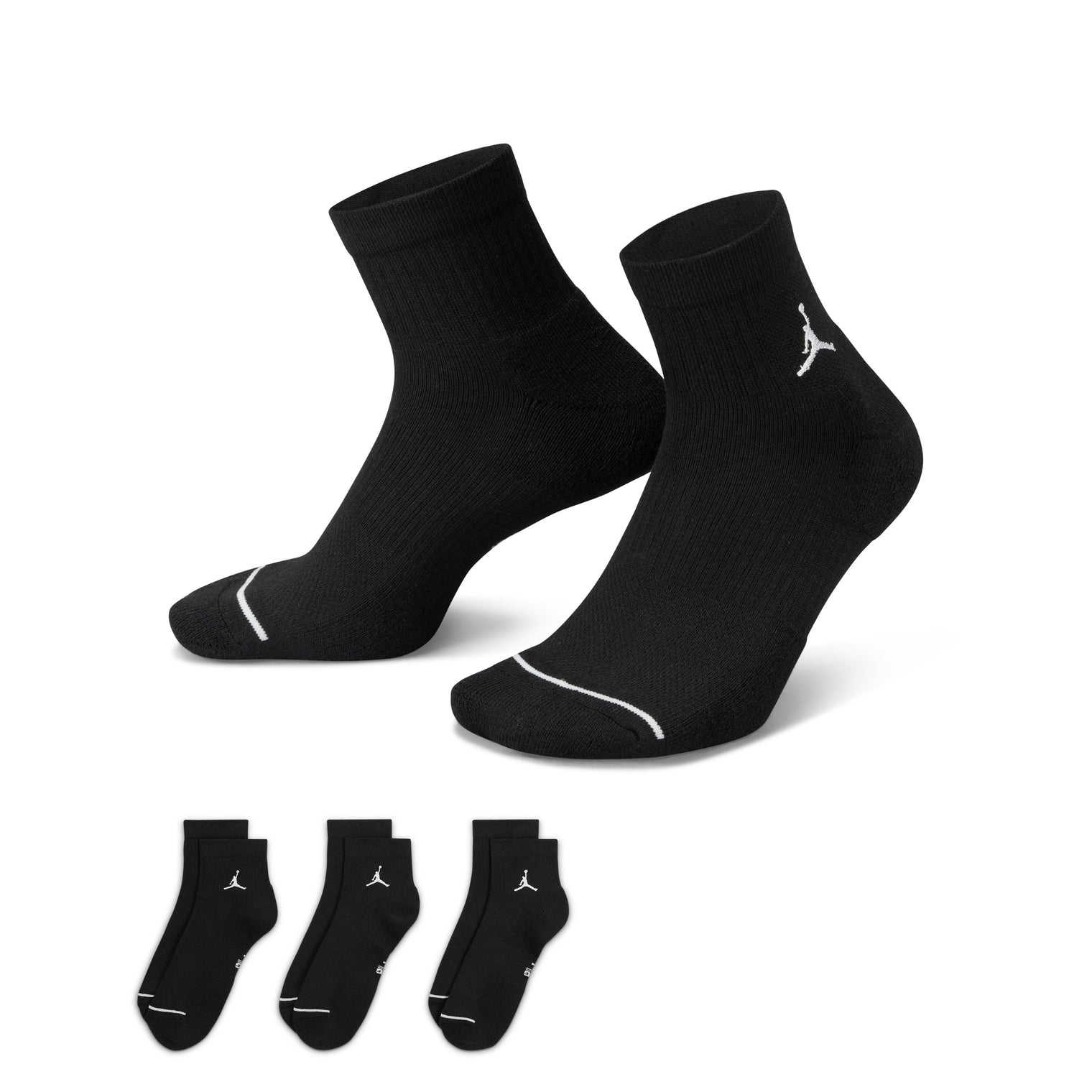 JORDAN DRI-FIT EVERYDAY CUSH POLY ANKLE SET X3 PARES