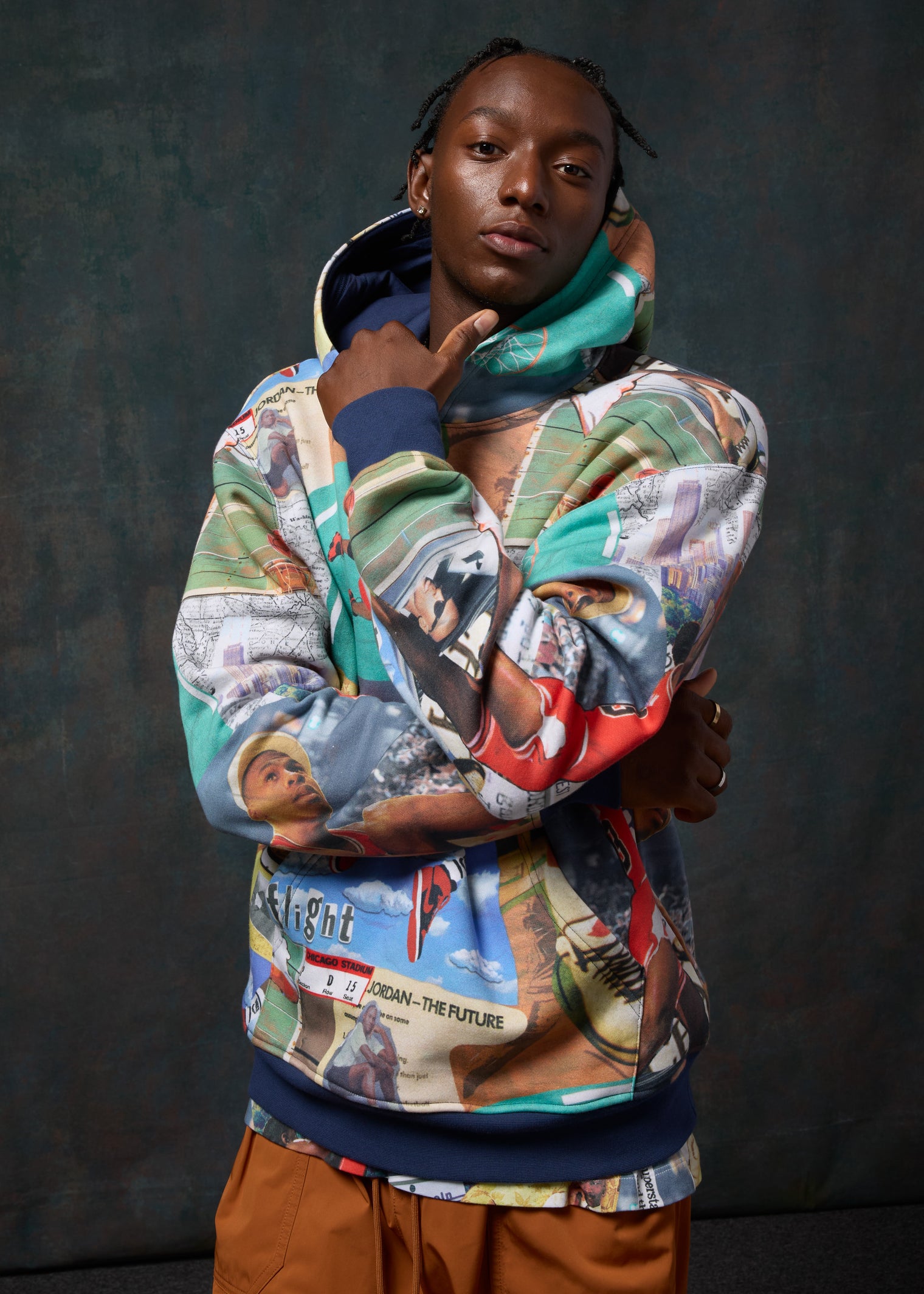 JORDAN BROOKLYN FLEECE HOODIE ESTAMPADO HOMBRE