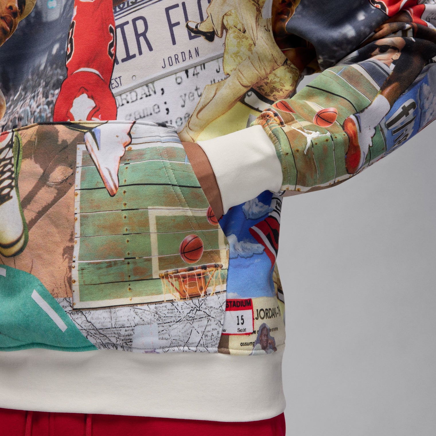 JORDAN BROOKLYN FLEECE HOODIE ESTAMPADO HOMBRE