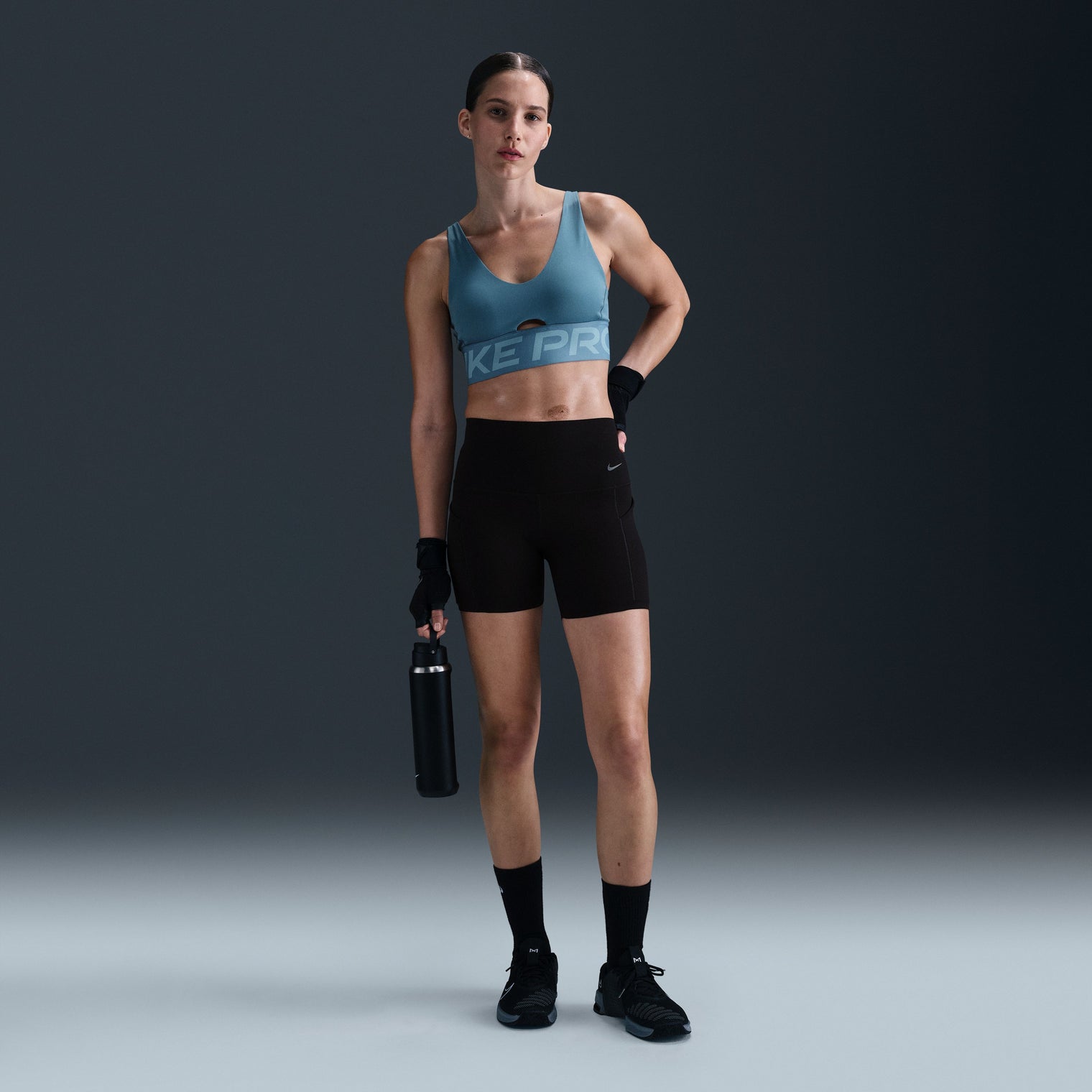 NIKE PRO INDY PLUNGE WOMEN BRA BOLD