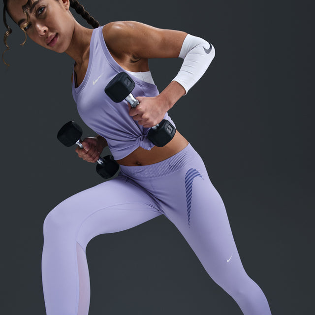 Nike Pro Leggings con gráfico de tiro medio de 7/8 para mujer