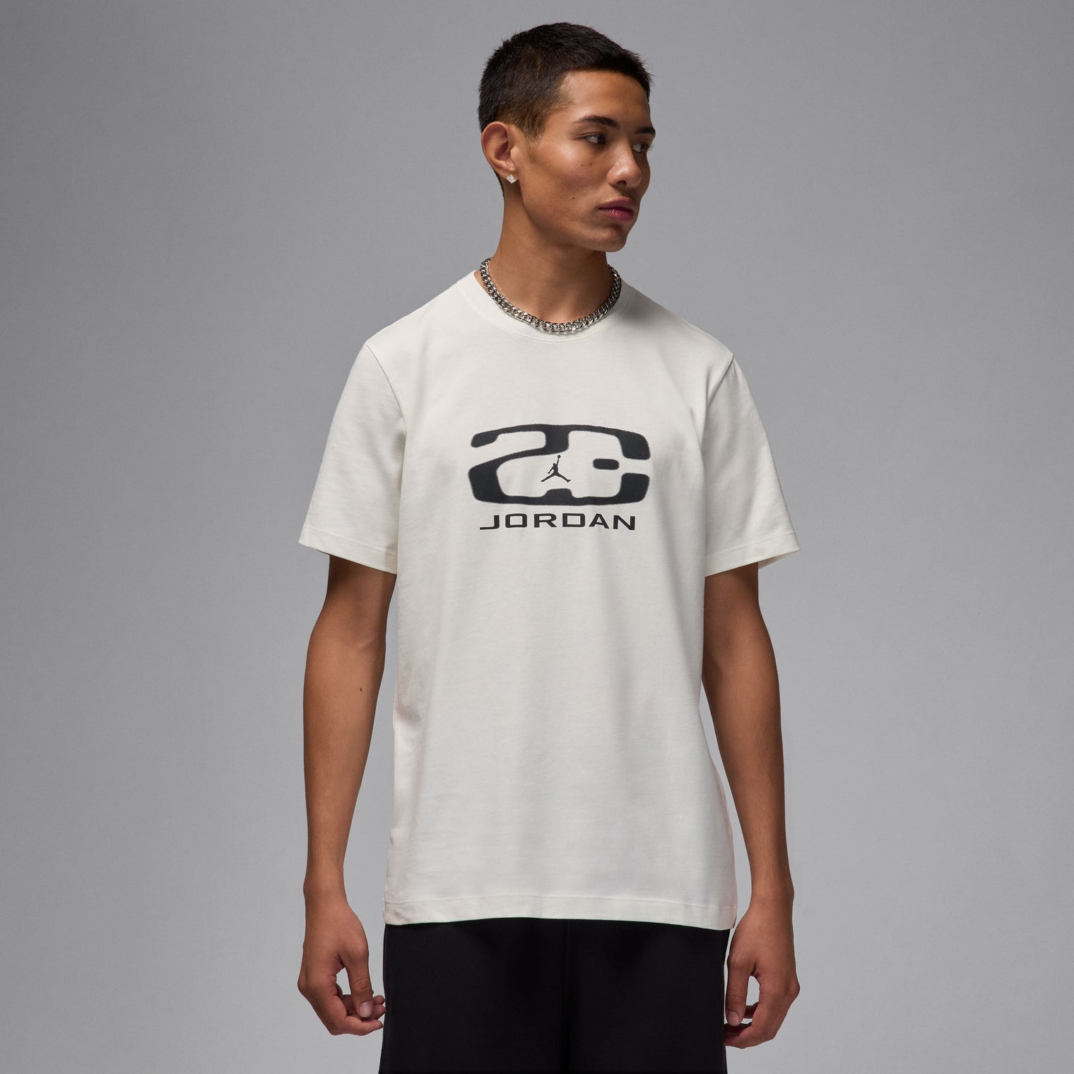 M J FLT ESS HBR SS CREW CAMISETA