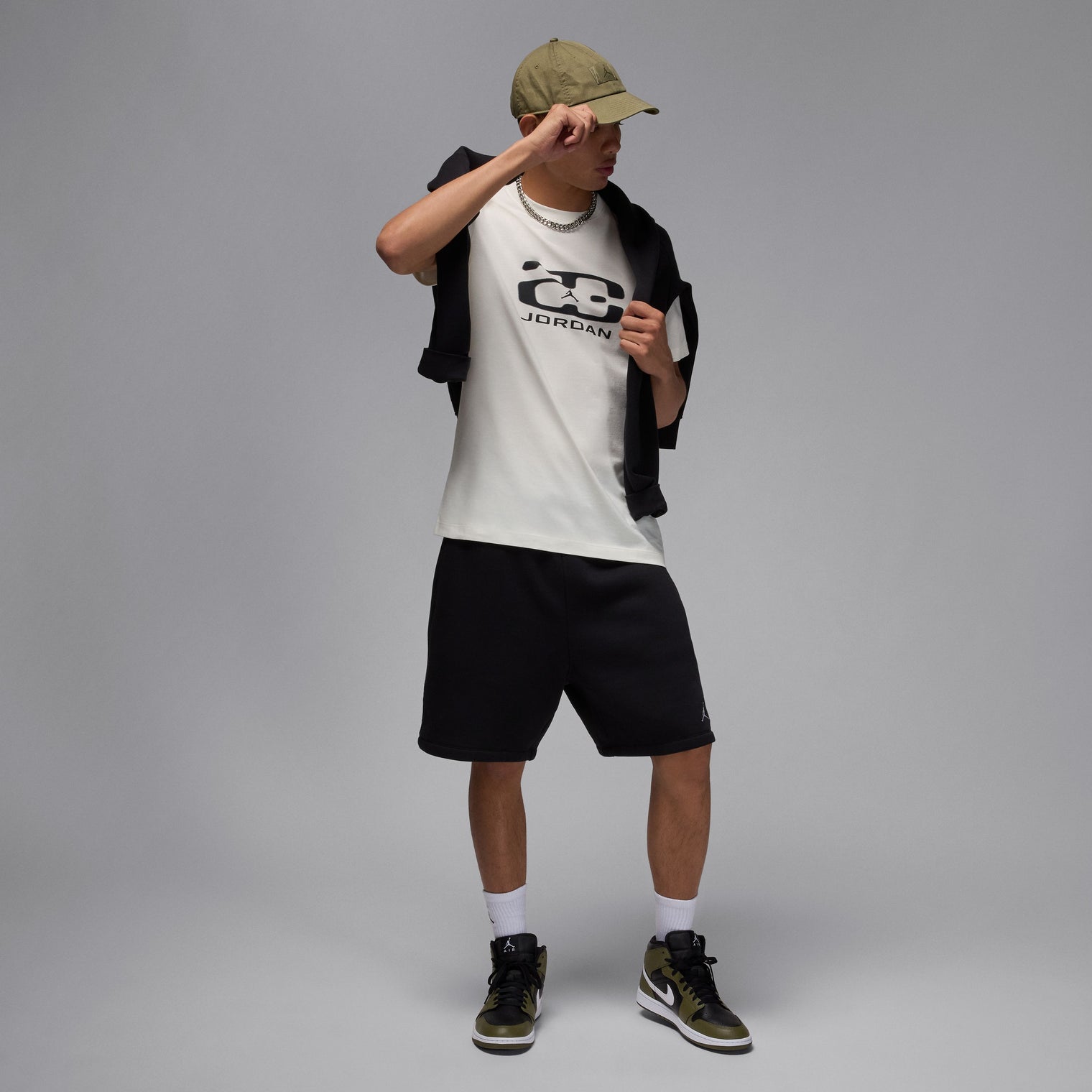 M J FLT ESS HBR SS CREW CAMISETA