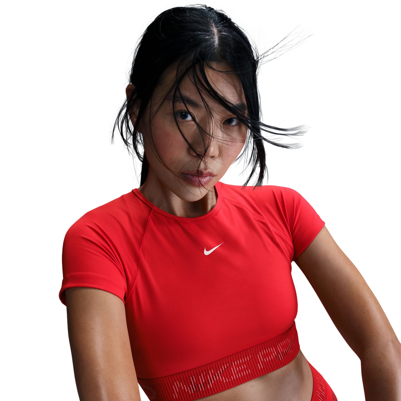 NIKE PRO DRI-FIT SHORT SLEEVE CROP TOP GFX