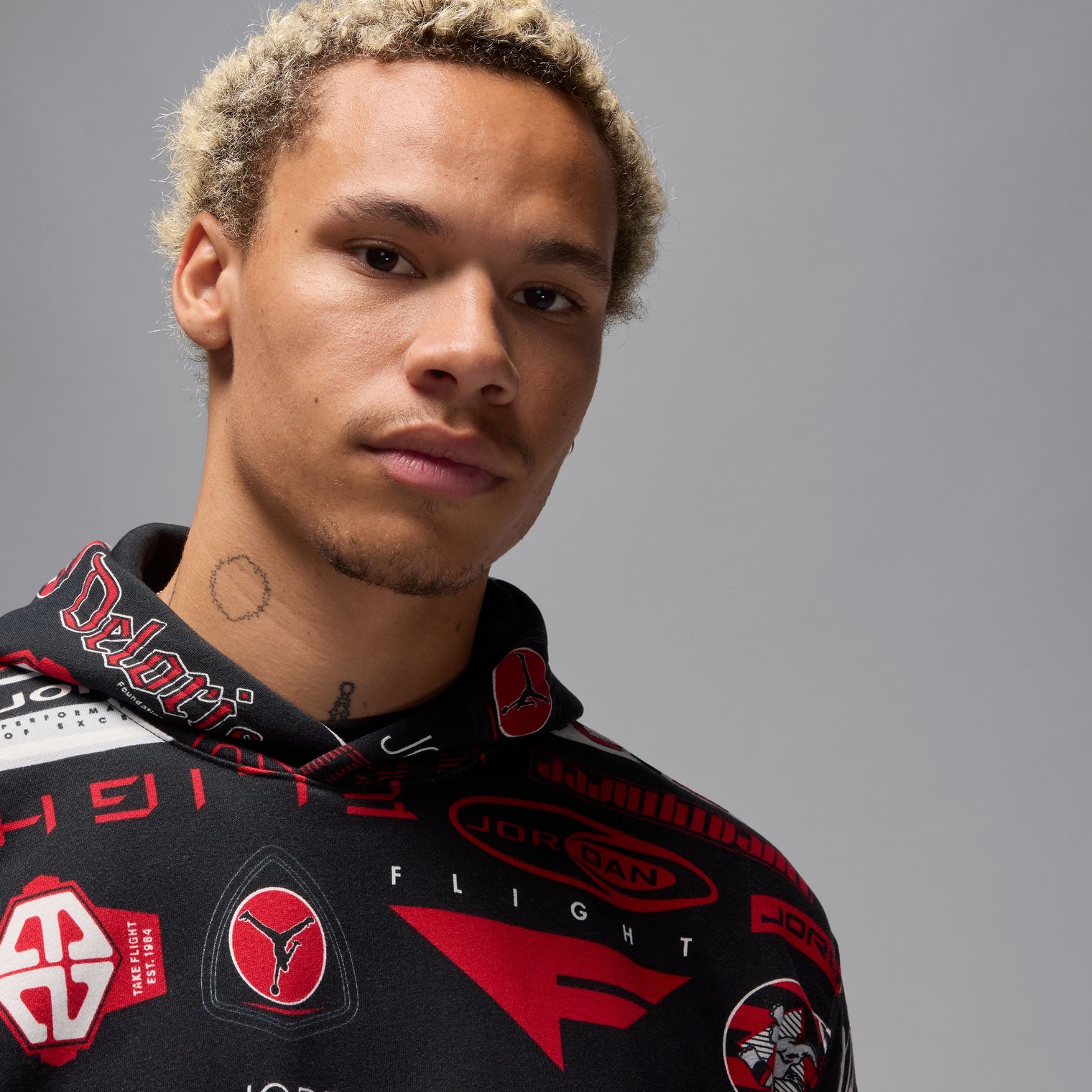 JORDAN ESSENTIALS AOP FLEECE PO HOODIE