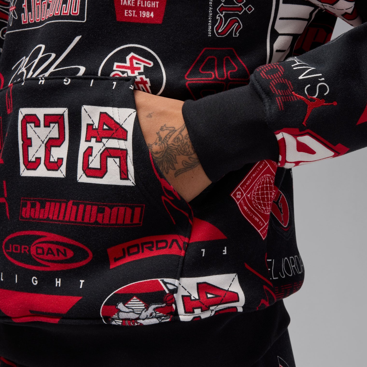 JORDAN ESSENTIALS AOP FLEECE PO HOODIE