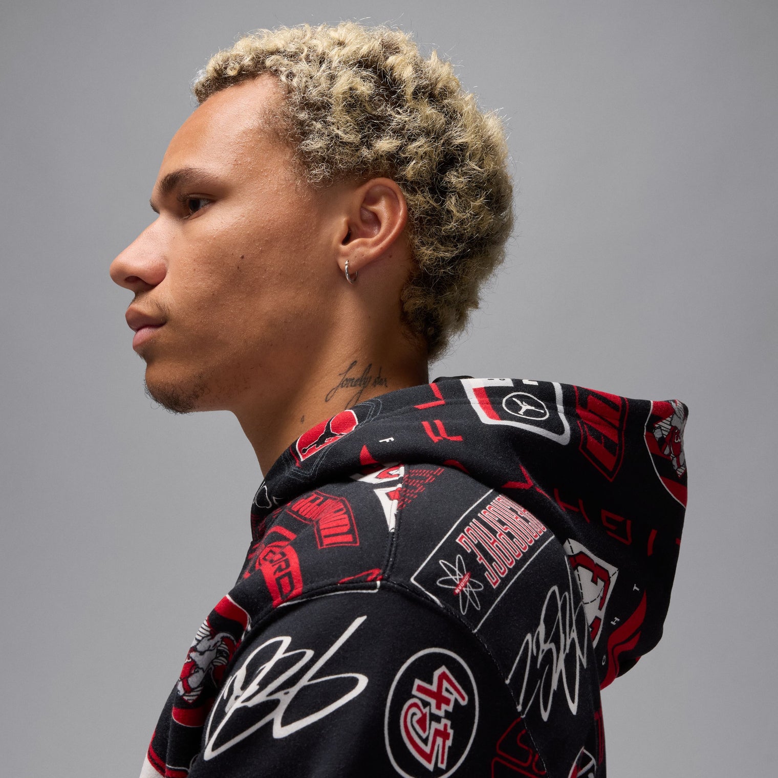 JORDAN ESSENTIALS AOP FLEECE PO HOODIE