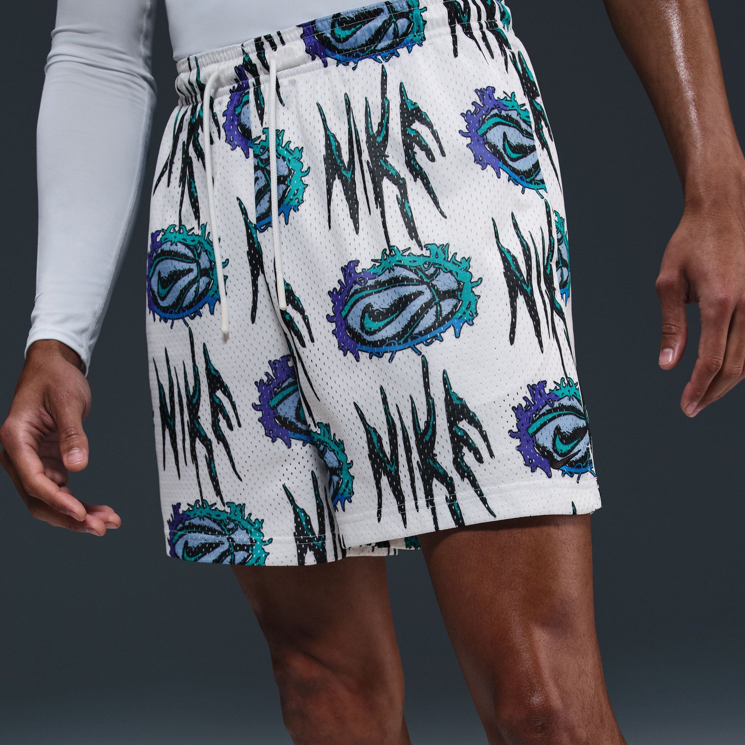 Nike Practice Mesh Shorts de básquetbol Dri-FIT de 13 cm para hombre