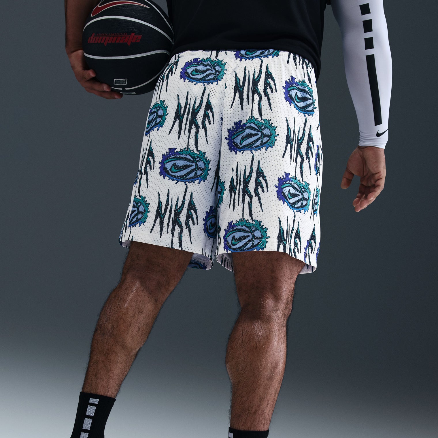 Nike Practice Mesh Shorts de básquetbol Dri-FIT de 13 cm para hombre