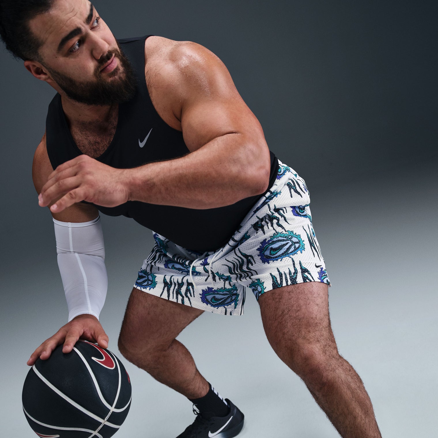 Nike Practice Mesh Shorts de básquetbol Dri-FIT de 13 cm para hombre