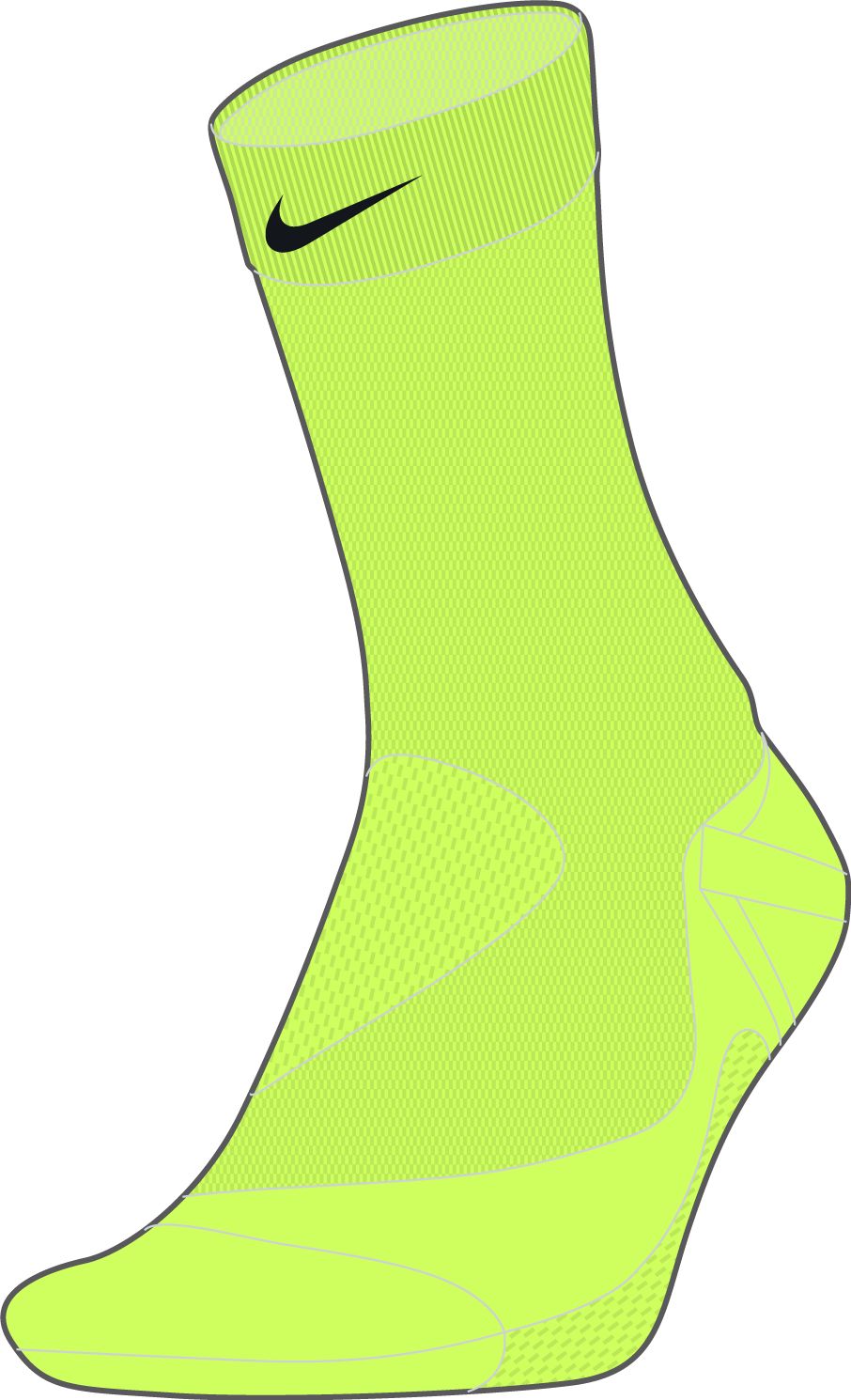 Nike Midweight Running Medias largos (1 par)