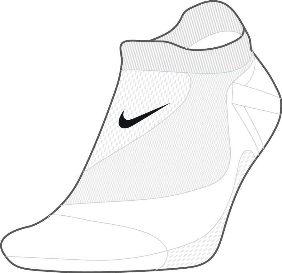 Nike Running Midweight Medias invisibles (1 par)