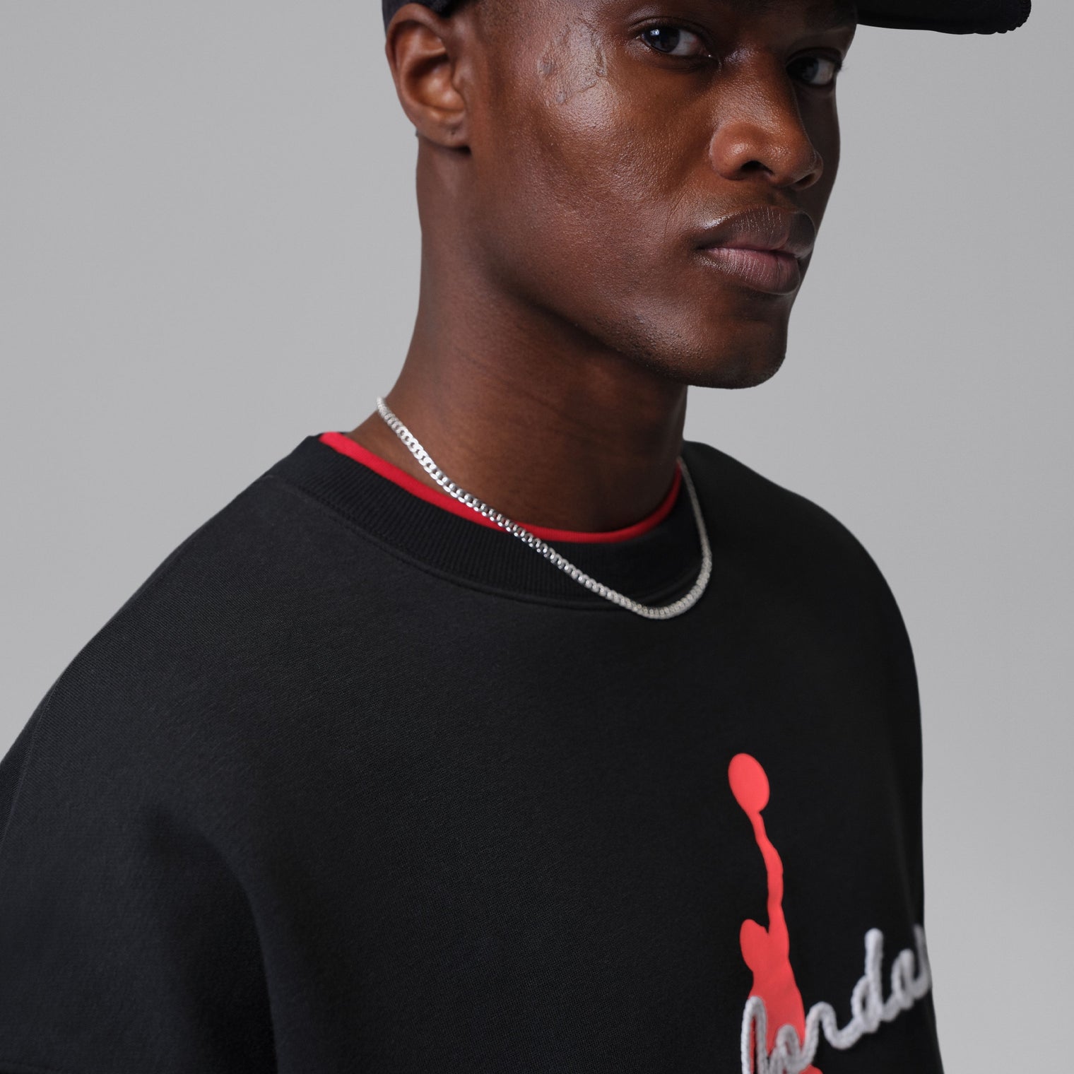 Jordan Brooklyn Hoodies de cuello redondo de tejido Fleece para hombre