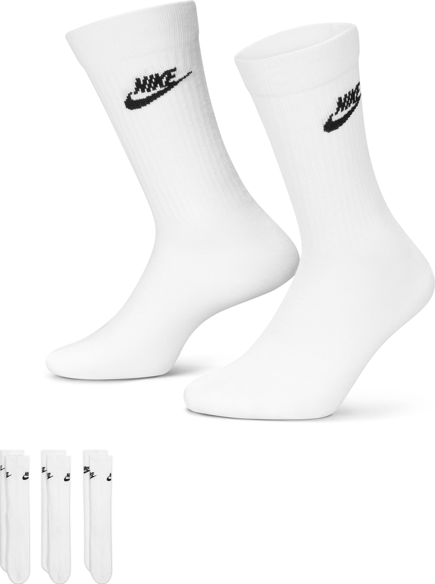 NIKE SPORTWEAR EVERYDAY ESSENTIAL CREW SET X3 PARES MEDIAS