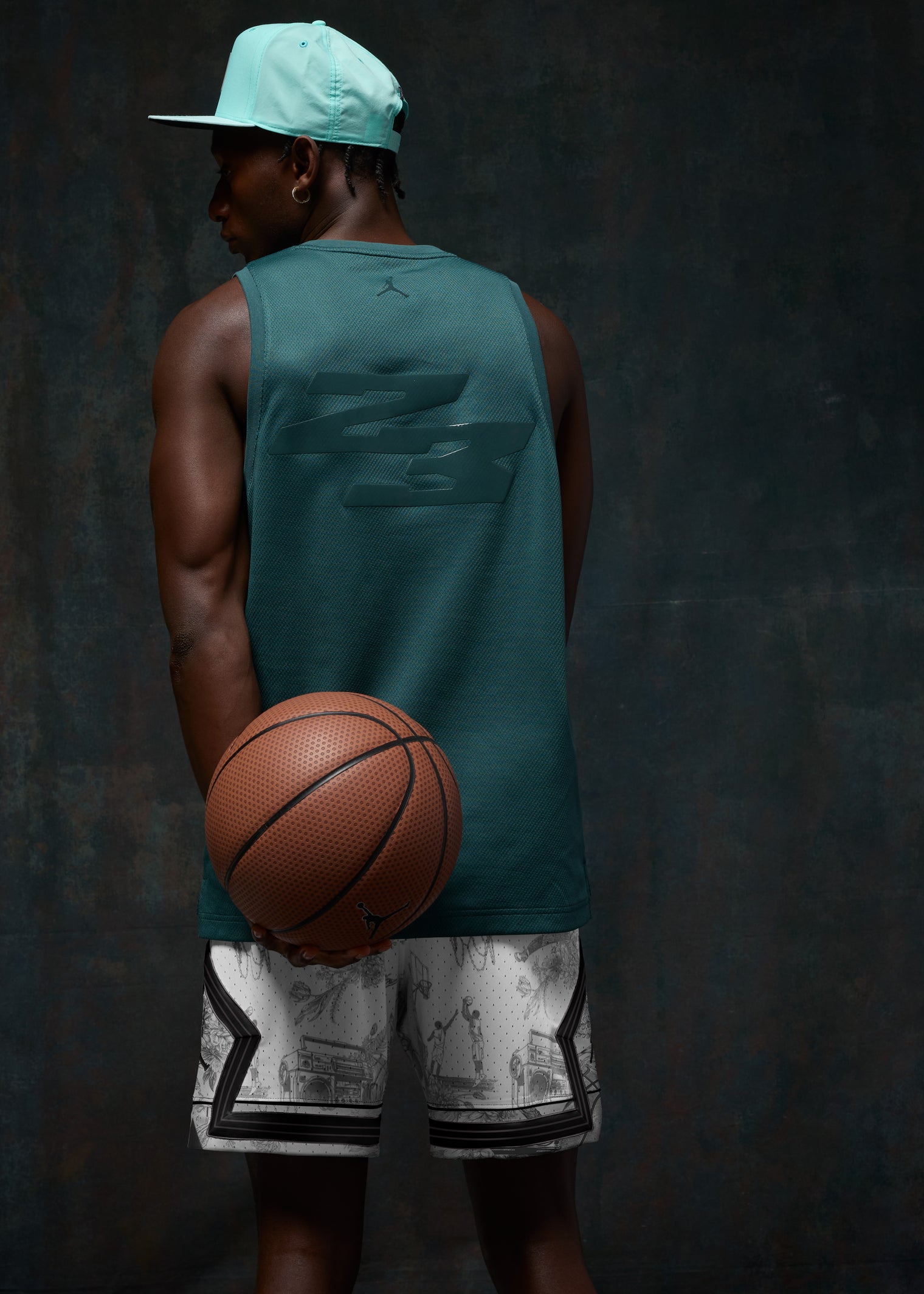 JORDAN DRI-FIT MEN SPORT PRINTED DIAMOND SHORT