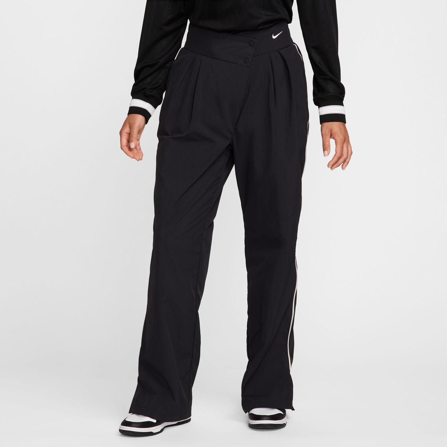 Nike W Nsw Cllctn Asym Trouser Otg Pantalones Negro De Mujer Para Moda