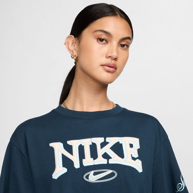 Nike W Nsw Ss Tee Oc Varzity Camiseta Manga Corta Azul De Mujer Moda