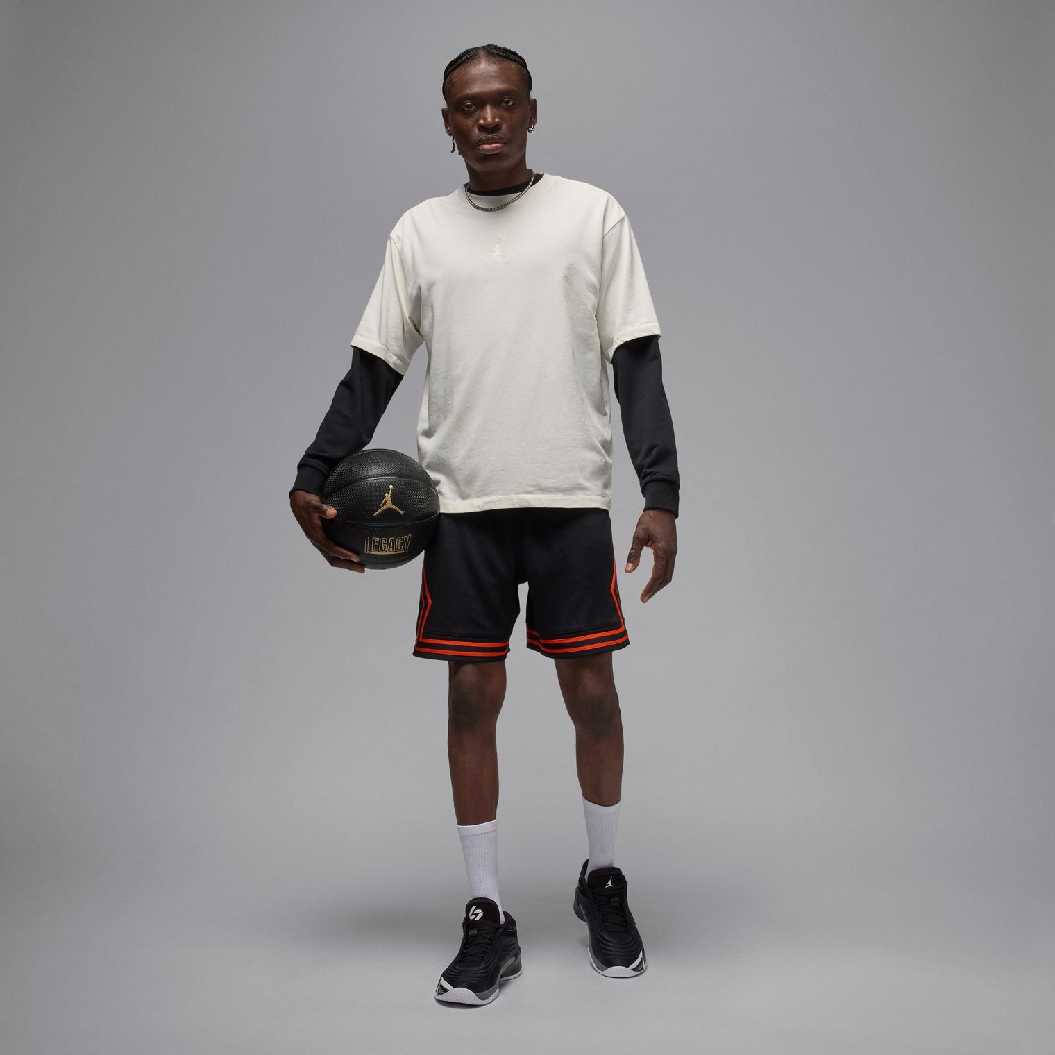 Pantaloneta Jordan Sport Dri-Fit Mesh Diamond Hombre