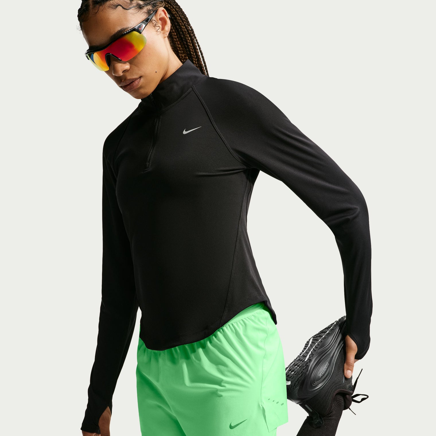Nike Swift Shorts de correr Dri-FIT de tiro medio 2 en 1 para mujer