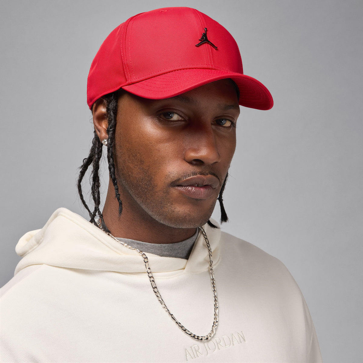 B C D E F Jordan Rise Gorra con estructura con Jumpman metálico