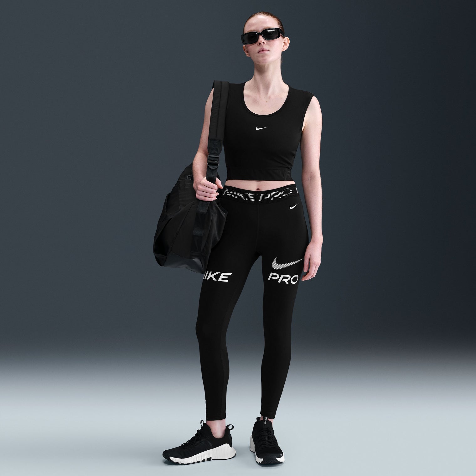 Nike Women's Mid-Rise 7/8 Mesh-Panel Graphic Leggings