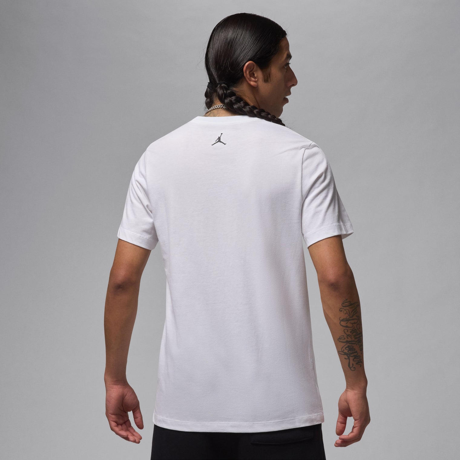Nike M J Flt Ess Aj1 Ss Crew Camiseta Manga Corta blanco de hombre lifestyle