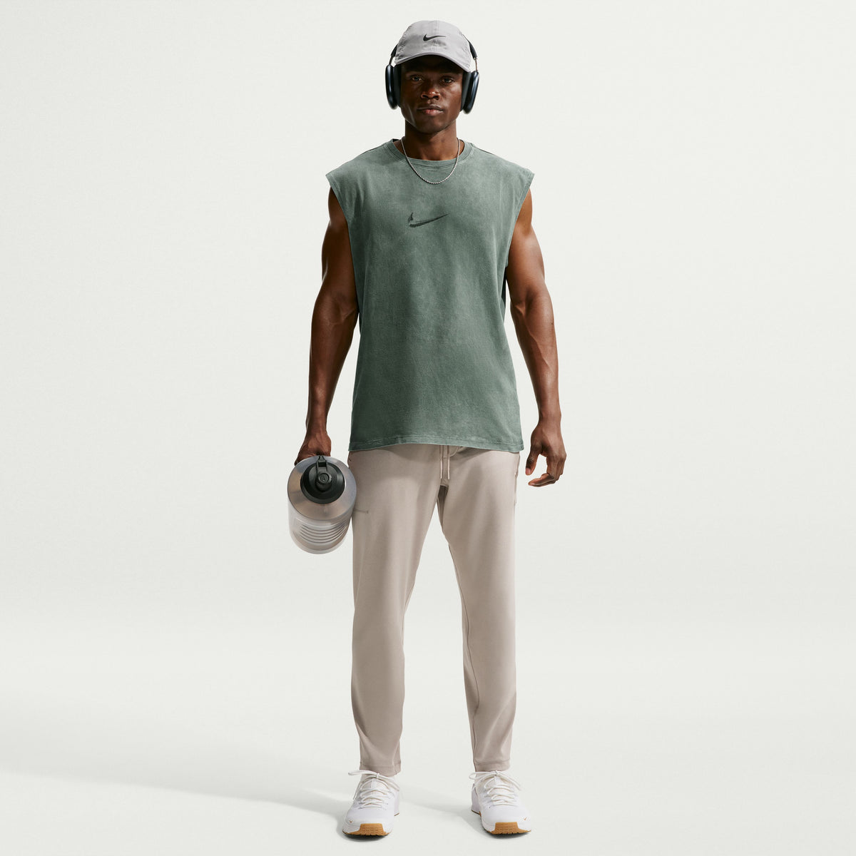 Nike Camiseta sin mangas para hombre Training