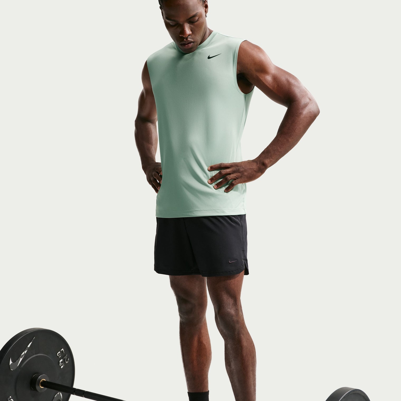 Camiseta Sin Mangas Nike M Df Tee Std Flex Hombre-Verde