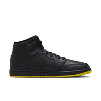 Air Jordan 1 Mid SE Negro Amarillo Opti