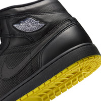 Air Jordan 1 Mid SE Negro Amarillo Opti
